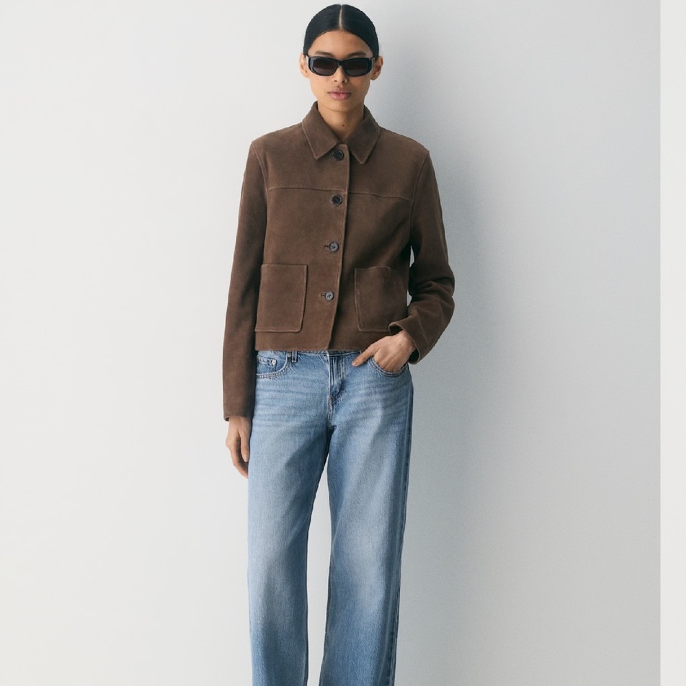 Aritzia Tori Jacket - Dark Chocolate Suede